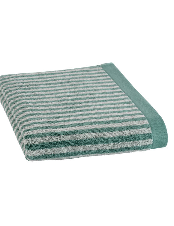 Serviette éponge coton fine rayure 500 g/m² (bleu / blanc) Serviette éponge coton fine rayure 500 g/m² (bleu / blanc)